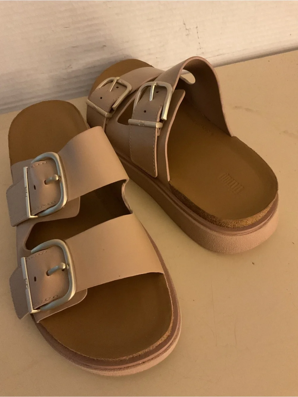 Fitflop Women's Double-Buckle Platform Gen-FF sandals US 7